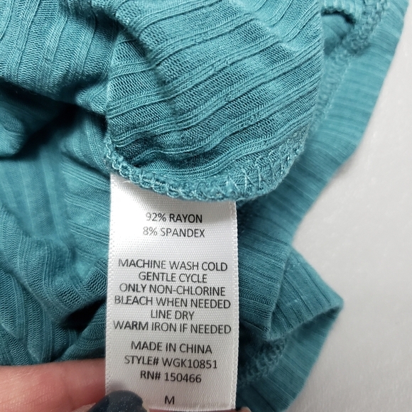 3/$15 market and spruce blue shoe lace tank top women's size medium - Picture 5 of 8